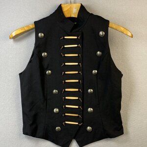 Stylish Black Military-Inspired Vest